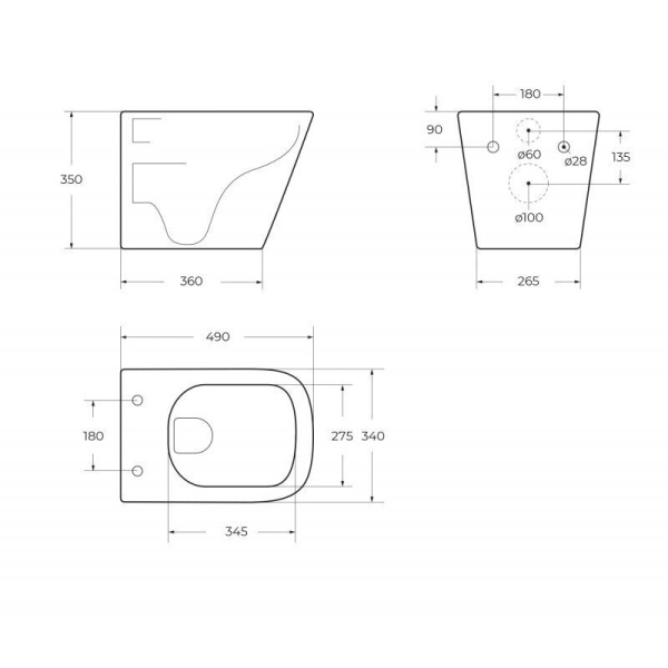 Унитаз подвесной  BelBagno Ardente-R BB520CHR/SC
